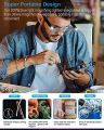 Lighted Magnifying Glass Set, 200% Magnifying Glasses with LED Light USB Rechargeable, Regular Magnifying Eyeglass, Hands Free for Close Work. 