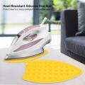 01 Pc Creative Anti-slip Heat Resistant Silicone Iron Mat Hot Safety Protection Ironing Rest Pad Insulation Boards (Multicolour). 