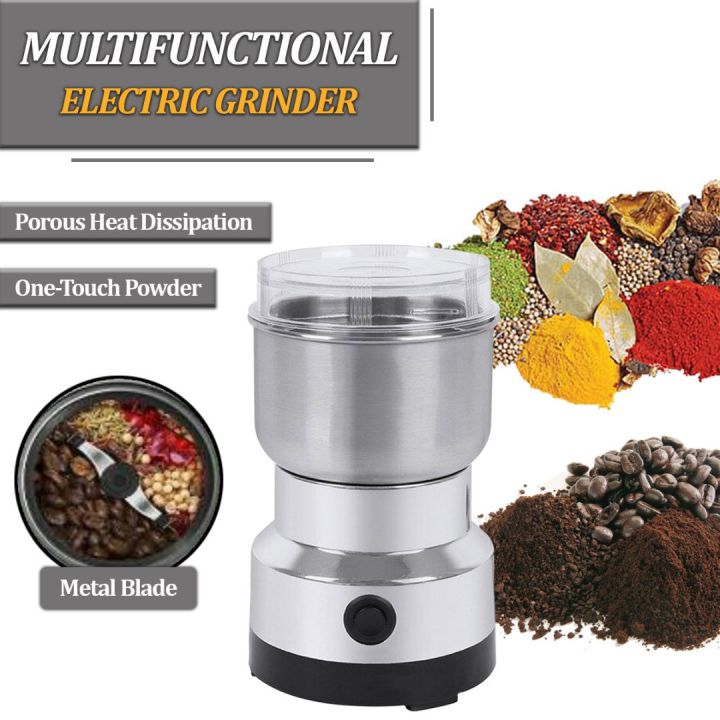 Mini Electric Grinder Stainless Steel Coffee Grinder For Coffee beans, Spices, Masala Grinder Machine 220V