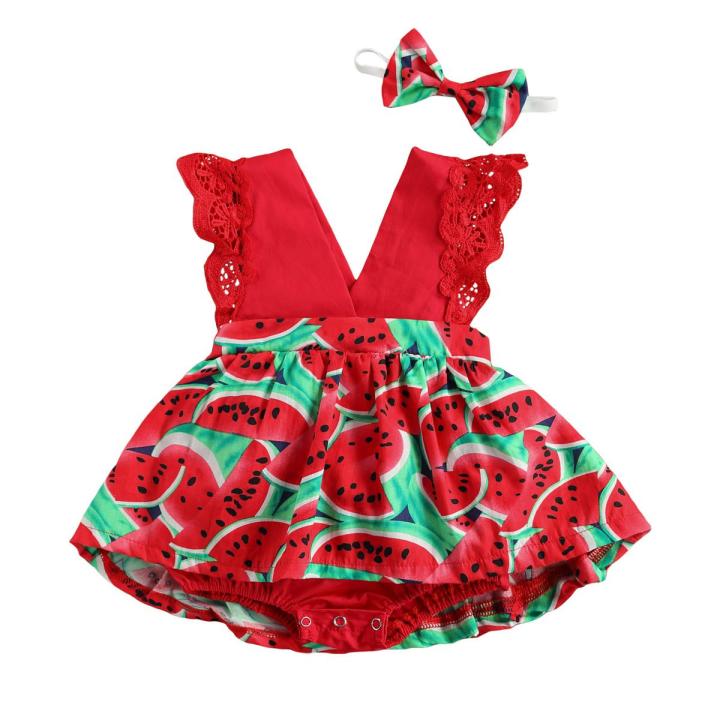 Little girl watermelon outfit best sale