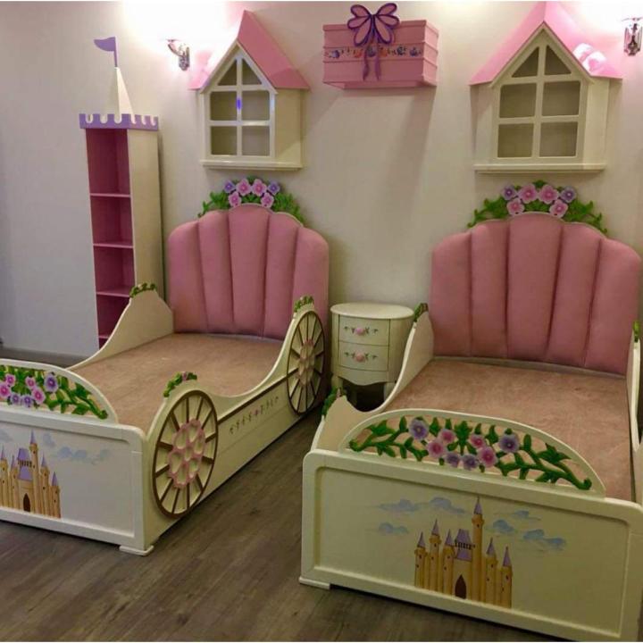 Kids Single Bed with side table