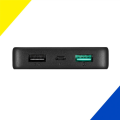 Qualcomm 18W 10,000 mAh Portable Charger Powerbank Best Buy essentials™ USA - Black. 
