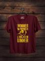 PUBG Winner Chicken Dinner Printed Round Neck Unisex TShirt Maroon. 
