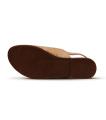 Brown Flat Sandals for Women. 