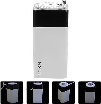 Humidifier Small Car USB Charging Cup Holder Humidifier Diffuser Air Purifying Tool for Vehicle Office Table Humidifier Bedroom Desk Cool Mist Mute Sprayer Home Humidifiers Personal Water Humidifier Night Light Pp Travel Mini White Black  Note random colo