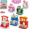 Lele Brothers Compatible Lego Bricks Police Military Children Educational Building Blocks Floor Stalls Toy Gifts Wholesale. 