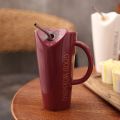 2022 New Ceramic Mug With Stainless Steel Straw Coffee Mug Porcelain Tea Milk Cups Home Drinkware Creative Novelty Gifts. 