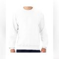 Jack Beos Plain Cotton Sweatshirt For Men - White. 