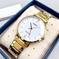 Original Casio - LTP-VT01G-7BUDF - Stainless Steel Wrist Watch for Women. 