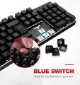 HAVIT Mechanical Gaming Keyboard 105 Keys UK Layout, Blue Switch Mechanical Wired PC Gaming Keyboard for Computer/Laptop and More, Black (HV-KB432L-LED UK). 
