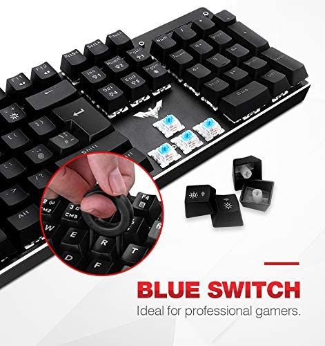 HAVIT%20Mechanical%20Gaming%20Keyboard%20105%20Keys%20UK%20Layout,%20Blue%20Switch%20Mechanical%20Wired%20PC%20Gaming%20Keyboard%20for%20Computer/Laptop%20and%20More,%20Black%20(HV-KB432L-LED%20UK)%20-%20Image%203