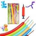 Long Balloon Animals kit Twisting Magic Balloons with air Pump. 