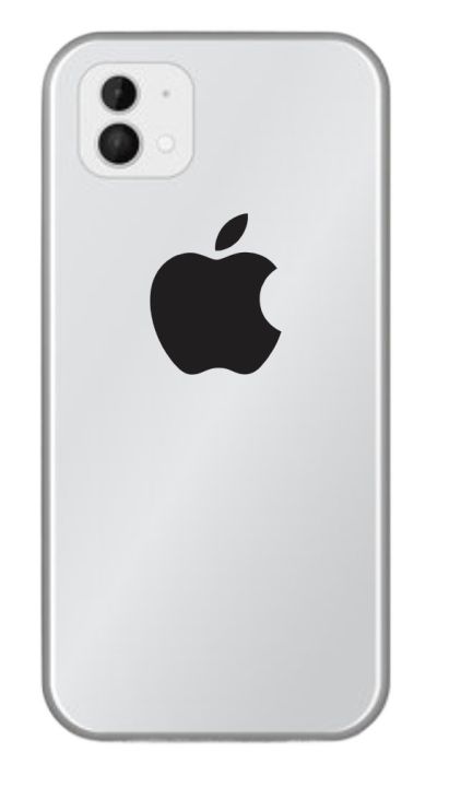 Apple Vinyal Cut Logo Sticker, Mobile and Multipurpose sticker Pack of 1 Sticker