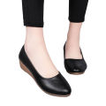 OIMG New Arrivals Korean Fashion Boots For Women Women'S Wedge Casual Shoes Round Head Pumps Wild Professional Work Shoes. 