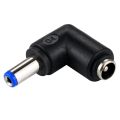 DC 5521 Male to DC 5521 Female Connector Power Adapter for Laptop Notebook, 90 Degree Right Angle Elbow. 