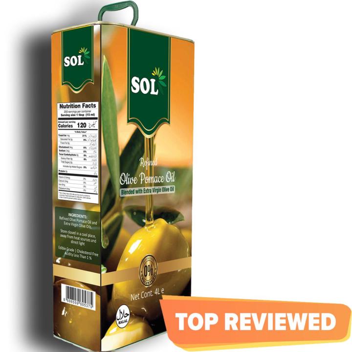 Sol Olive Pomace Oil 4 Ltr Tin