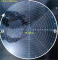 12 inches Round Circul Finder/ Circle Maker Multipurpose Compass Clear Acrylic plastic thickness 3mm. 