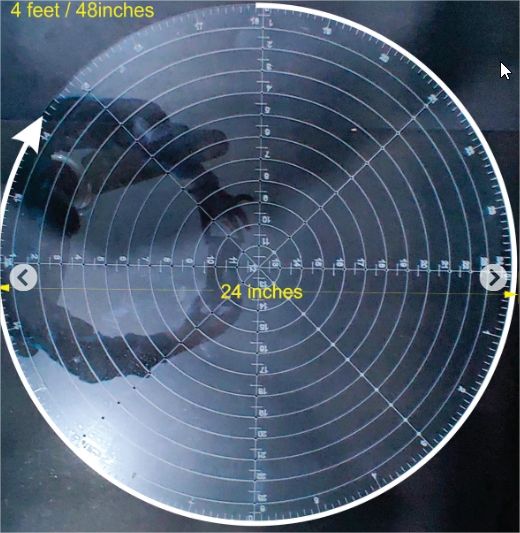 12%20inches%20Round%20Circul%20Finder/%20Circle%20Maker%20Multipurpose%20Compass%20Clear%20Acrylic%20plastic%20thickness%203mm%20-%20Image%202