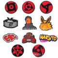 【HOT】 1Pcs Sale Wholesale NARUTO Anime Sandal Accessories Shoe Buckle Uzumaki Sharingan PVC Croc Charm Decoration Kid Party X-Mas Gift. 