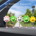 Vibration Car Decoration Quirky Car Dashboard Decorations Cute Cartoon Animal Flower Ornament for Vibrant Car Accessory Home Office Desk Décor Spring Loaded Car Ornaments. 