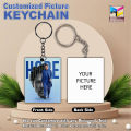Imran Khan Customized Picture Keychain, Best quality MDF Keychain personalized with Your Own Photo, Double Side Printed Premium Quality Keychain Ring, Best Gift for Kaptan Lovers, Imran Khan PTI Qaidi-804 Keychain Design # 02. 