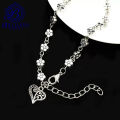 Antique Heart Anklet Payal for Girls and women Simple Silver Foot Bracelet Never Fade. 