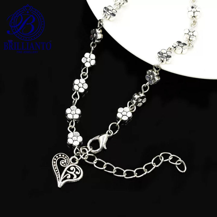 Antique%20Heart%20Anklet%20Payal%20for%20Girls%20and%20women%20Simple%20Silver%20Foot%20Bracelet%20Never%20Fade%20-%20Image%205