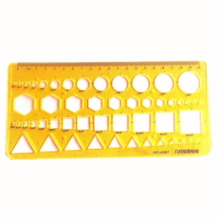 K Glue Geometric Math Ruler Students Geometric Drawing Template Ruler ...