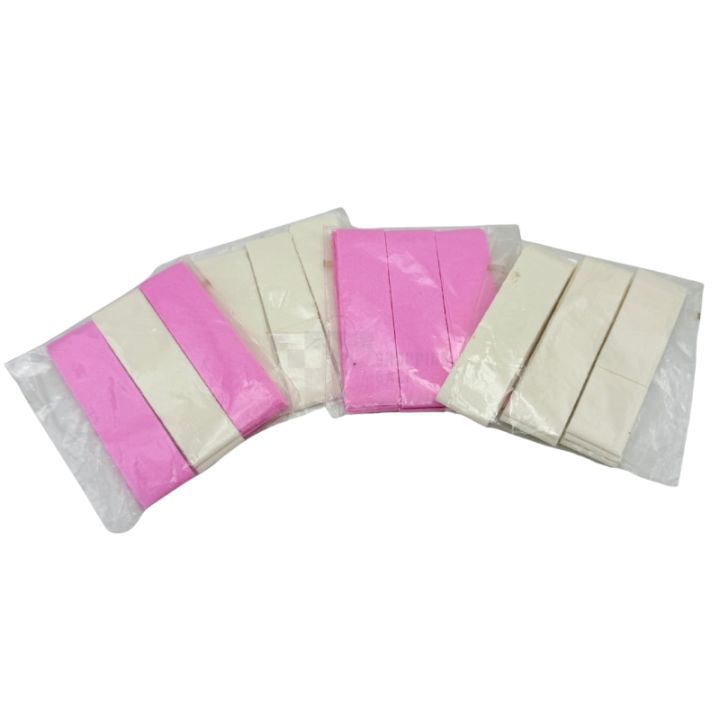 Crepe Paper Ribbon Craft Pink And White Pack Of 30