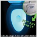 Body Sensing Automatic LED Motion Sensor Night Lamp Toilet Bowl Bathroom Light Motion-Activated Night Lights Bathroom Light. 