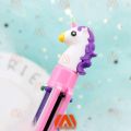 Unicorn Rainbow F_U_R 6 in 1 Ballpoint Pen for School Supplies Students Children Multi-Color Unicorn 6 Color Writing In 1 Pen. 