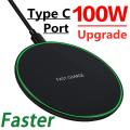 KEPHE USB C Fast 100W Wireless Charger For Huawei P30 Pro Xiaomi Mi 9 Samsung S10 S9 10W Quick Charge for iPhone 11 XS XR X 8. 