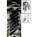 6 pcs set Compressed Charcoal Sticks for Sketching, Drawing, Shading Pencils. 