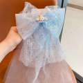 Elsa Headwear Girl Ice and Snow Fantasy Hair Accessories Crown Headdress Magic Stick Princess Bow Wig Hairpin. 