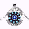 marvel avenger endgame Iron Man arc reactor necklace Tony Stark Necklace Quantum Realm pendant action Figure toy cosplay men kid. 