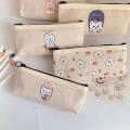 Pencil Bag School Supplies Stationery 1 Pieces Kawaii Pencil Case Bear Canvas Pencil Box. 