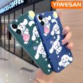 YIWESAN For Xiaomi MI Redmi 8 Case Cartoon Cinnamoroll Pattern Original Soft Silicone Shockproof Phone Case Square Edge Pattern Back Cover Softcase Full Cover Lens Camera Protective Shell. 