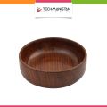 Techmanistan Multipurposed Wooden Bowl, Round Wood Salad Bowl, Soup Serving Bowl. 