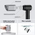 Portable 3 in 1 Mini Car Vacuum Cleaner & Air Blower Cordless Handheld Auto Vacuum Cleaner For Car Interior, Home, Computer. 