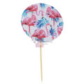 Flamingo Cupcake Toppers - 2.5 Inch - Flamingo Themed Party - Pink - Girls - Pack Of 10. 