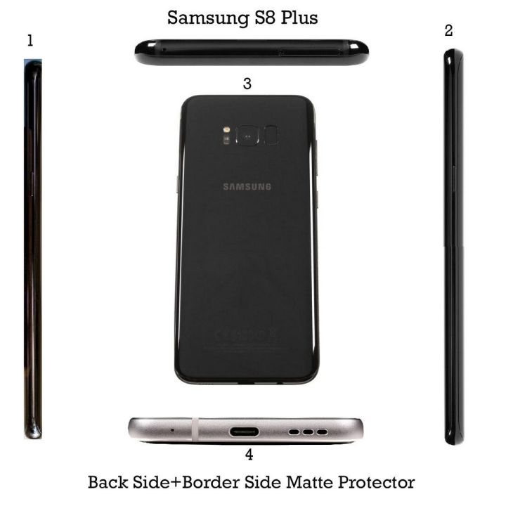 Samsung Galaxy S8 Plus Back Matte Protector With Side Coverage Protectors For Samsung Galaxy S8 Plus