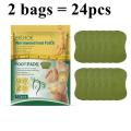 36/12pcs Wormwood Detox Foot Patch Cleansing Toxins Foot Patches Body Slimming Adhesive Detox Foot Pads Leg Health Foot Care. 