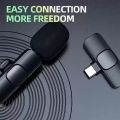 K8 Wireless Microphone, Digital Mini Portable Recording Clip Mic All Type-C Wireless Microphone / K8 New Wireless Lavalier Microphone TYPE-C. 