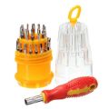 Interchangeable Precise Manual Screw Driver Tool Set - 31 In 1. 
