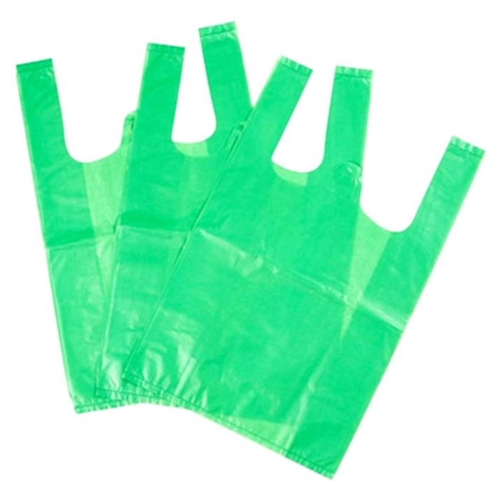 Pack of 75 - Size 7x9 - Green color Plastic Shopper / Shopping Bags  for Cloth and Storage best Price in Pakistan