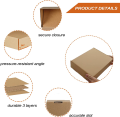 Craft Paper Boxes Size 12X9X3 Inches - Corrugated Boxes Bundle of 10/20 Boxes - 3 Ply Hard Packing Boxes For Clothing & Garments. 
