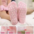 1 pair Silicone Elastic Moisturizing Foot Socks, Spa Massage Moisturizing Gel Socks for Dry Cracked Feet. 