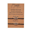 Bracelet Set for Women Men Boy Girl 2 Pieces Alloy Moon Sun Woven Couple. 