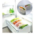 Cold Resistant Refrigerators Storage Plastic Basket Kitchen Cabinets Storage Organizer Containers, PP Plastic, Transparent, Free Size. 