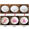 Magic Sakura Sake Cup Color Change with Cold/Hot Water-See Peach Cherry Flowers Bloom Magically Sakura Blossom Tea Bowl. 